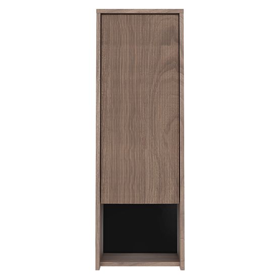 Badezimmerschrank, niedrige Säule Pezzo Walnuss, gerillt
