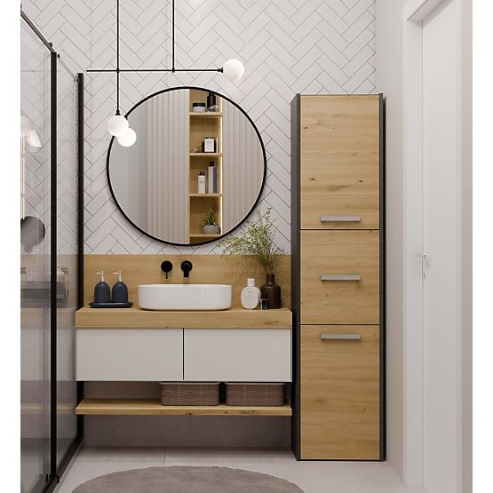 Badezimmerschrank Sara S43 ANTHRAZIT ARTISAN