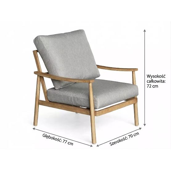 Balkonmöbel aus Aluminium (2 Sessel + Tisch) SERANO