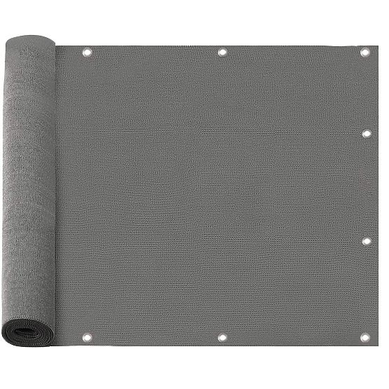 Balkonschutzmatte grau 1x5 m