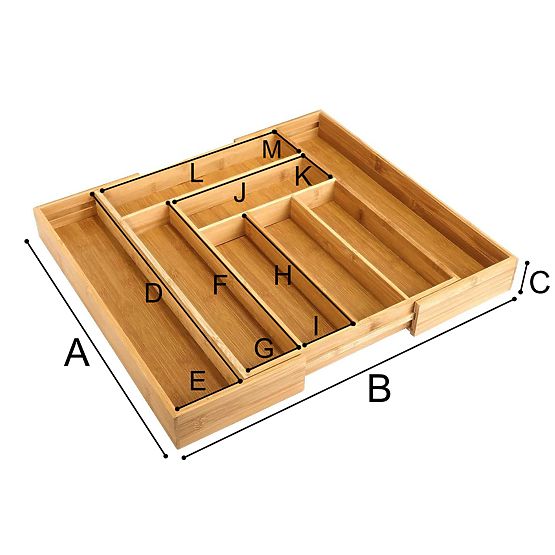 Bambus-Besteckorganisator IKAR