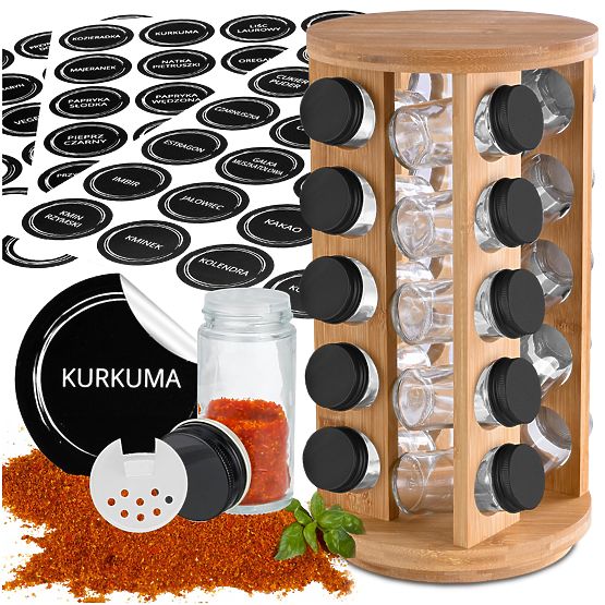 Bambus-Drehgewürzständer ROTOR