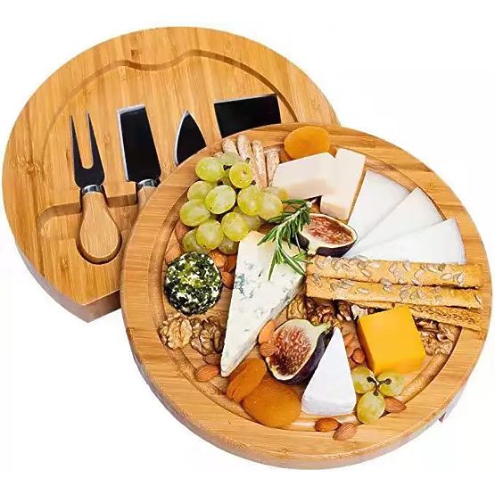 Bambus-Snack- und Käseplatte Andra