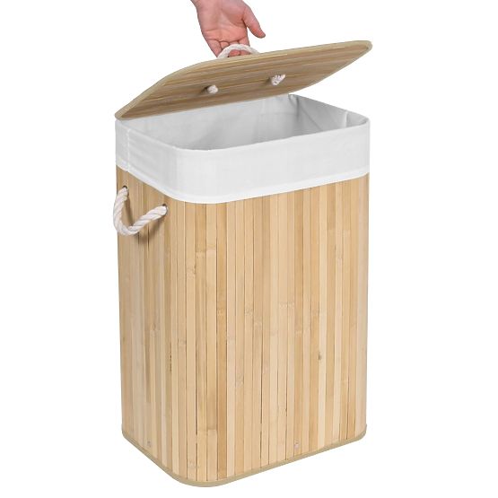 Bambus-Wäschekorb 1-Kammer natürlich