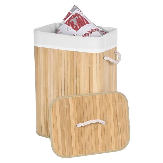 Bambus-Wäschekorb 1-Kammer natürlich