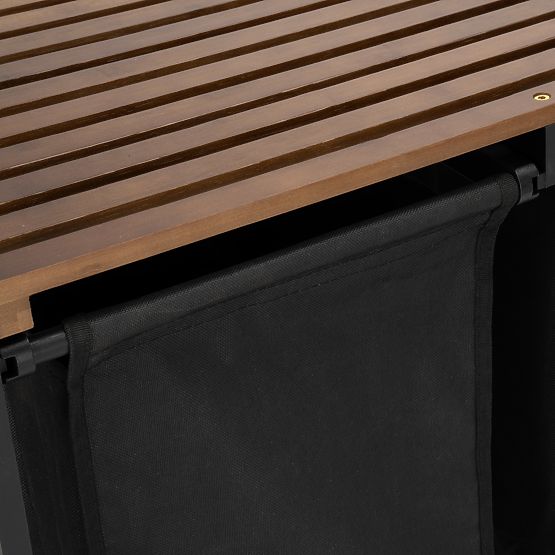 Bambus-Wäschekorb HANOI BLACK SCHWARZ