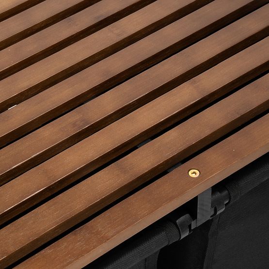 Bambus-Wäschekorb HANOI BLACK SCHWARZ