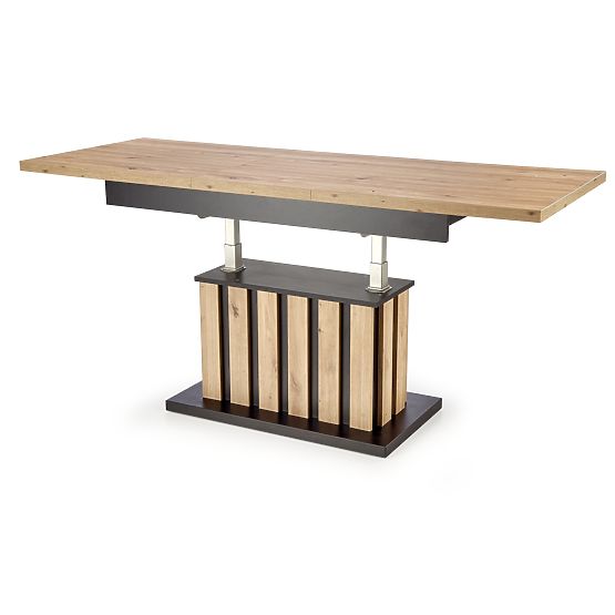 BARETTI Couchtisch Eiche Artisan/Schwarz