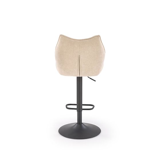 Barhocker H122 Beine - schwarz, Sitz - beige (1p=2Stk)