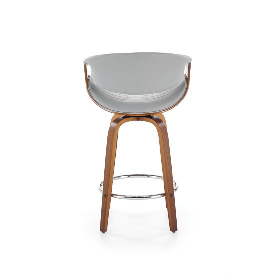 Barhocker H123 grau / nussbaum (1p=1Stk)