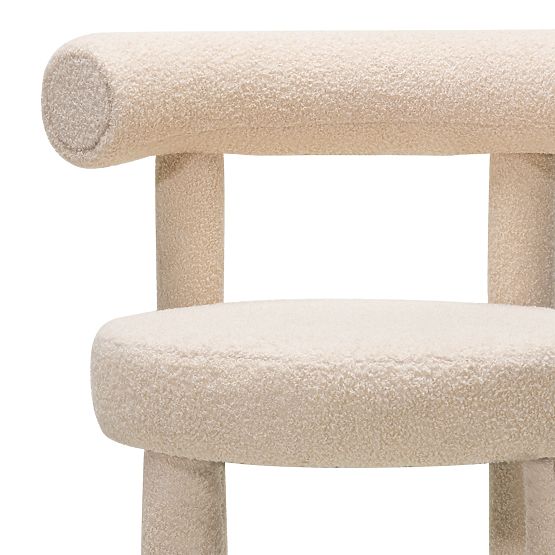 Barhocker Pedro 2.0, beige, Bouclé