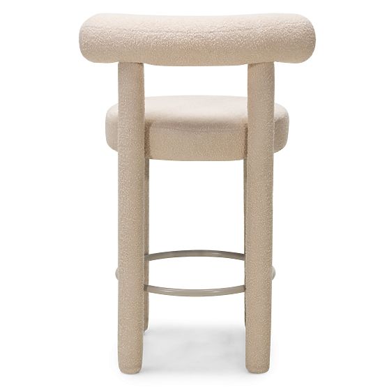 Barhocker Pedro 2.0, beige, Bouclé