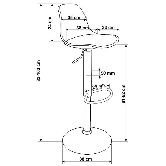 Barhocker Ricardo schwarz