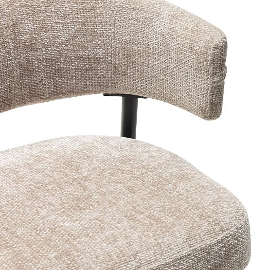 Barhocker Rosario beige/schwarze Beine
