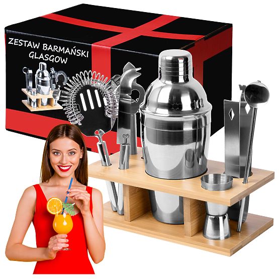 Barkeeper-Set Glasgow 9-teilig