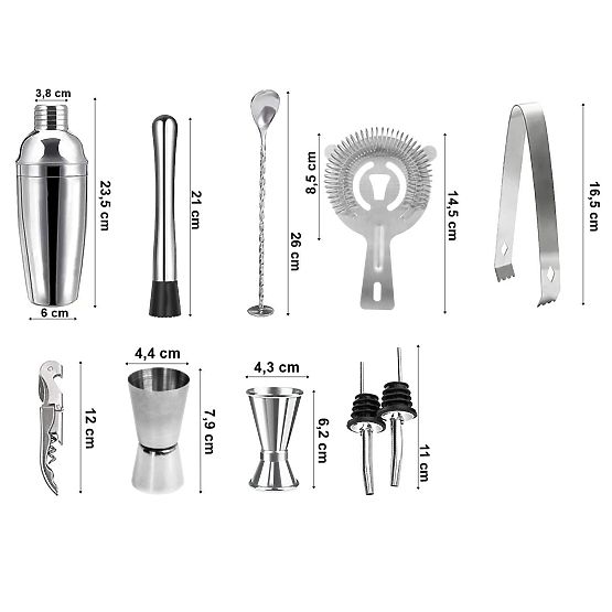 Barkeeper-Set LOGAN 11 Teile mit Box