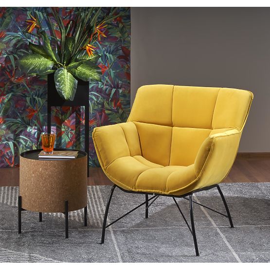 BELTON gelber Relaxsessel (1p=1 Stk)