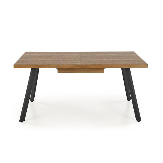 BERLIN ausziehbarer Tisch 140-180 cm, Platte - Nussbaum, Gestell - schwarz (2p=1Stk)