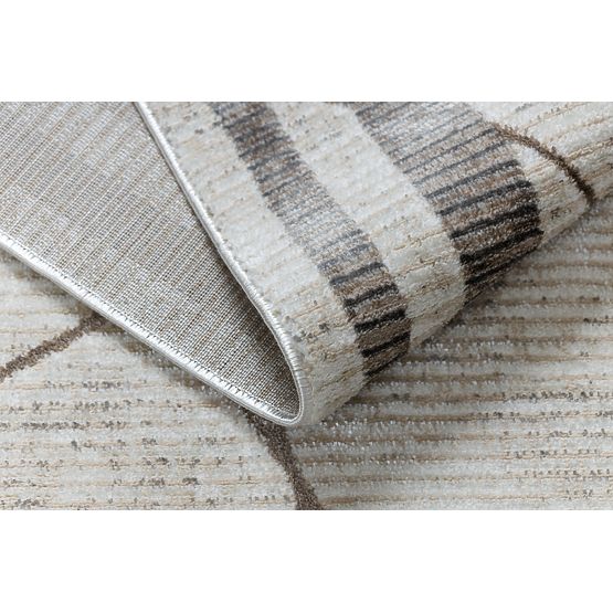 BLISS Z201Z128 Teppich Creme / Beige - Rahmen, geometrisch, modern, strukturell