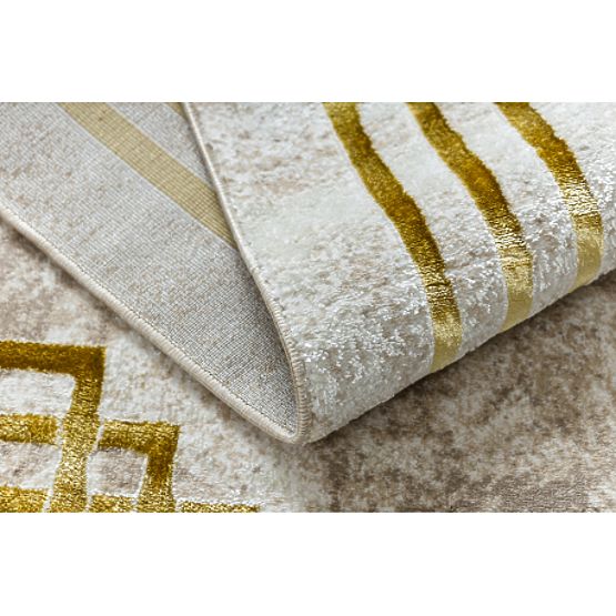 BLISS Z203AZ137 Teppich Creme / Gold - Rahmen, griechisch, modern, strukturell