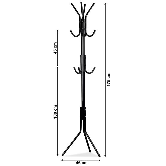 Bodenstehender Kleiderständer für Kleidung, Mäntel, Jacken