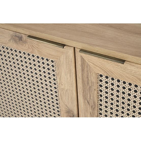 BORNEO KM-2 Kommode Eiche Artisan/Schwarz