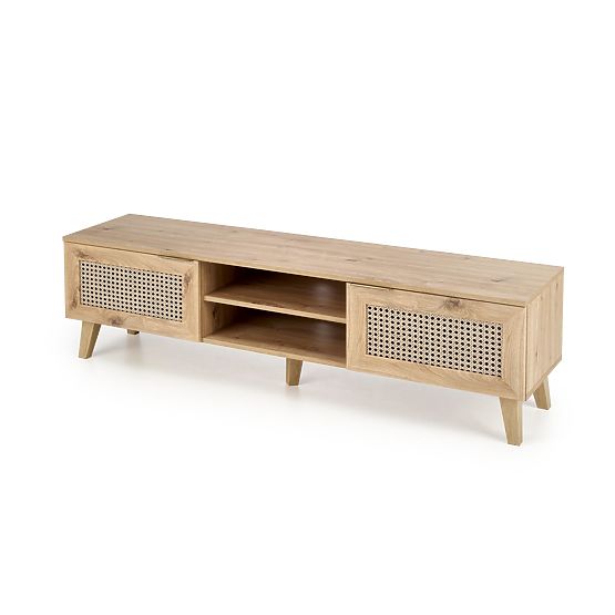 BORNEO RTV-1 TV-Schrank Eiche Artisan/Schwarz (1p=1Stk)