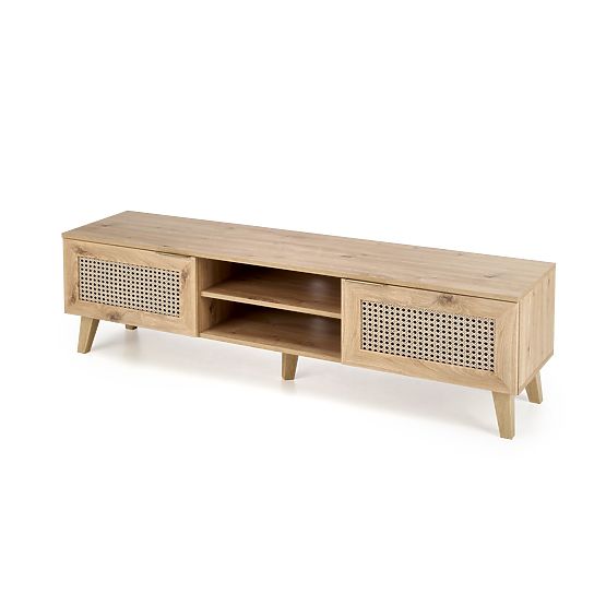 BORNEO RTV-1 TV-Schrank Eiche Artisan/Schwarz (1p=1Stk)