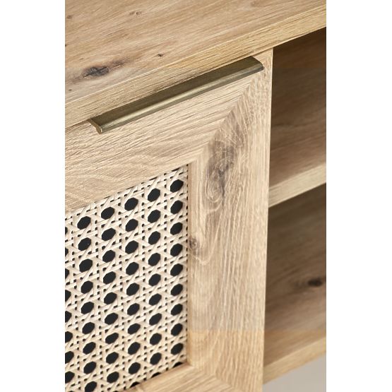 BORNEO RTV-1 TV-Schrank Eiche Artisan/Schwarz (1p=1Stk)