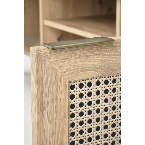 BORNEO RTV-1 TV-Schrank Eiche Artisan/Schwarz (1p=1Stk)