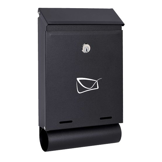 Briefkasten für Briefe Hadvar schwarz