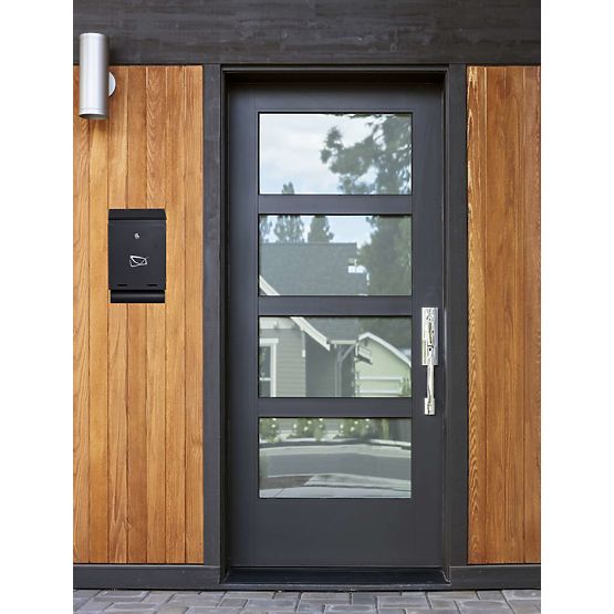 Briefkasten für Briefe Hadvar schwarz