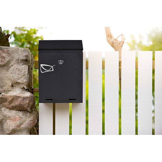Briefkasten für Briefe Odvin schwarz