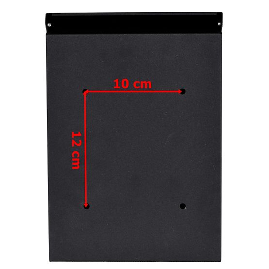 Briefkasten für Briefe Odvin schwarz