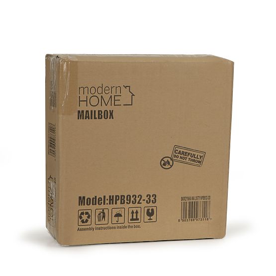 Briefkasten für Briefe und Zeitungen aus verzinktem Stahl