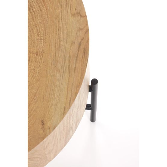 BROOKLYN-S Konferenztisch Eiche Natur/Schwarz (1p=1Stk)