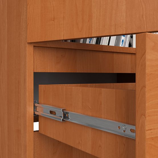 Büroschrank R 60 cm CLP 1 Schublade 2 Türen PK Erle