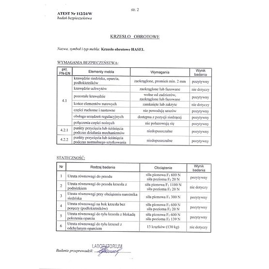Bürostuhl HASEL - schwarz-grau