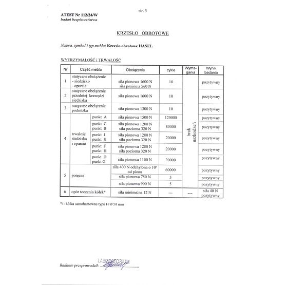 Bürostuhl HASEL - schwarz-grau