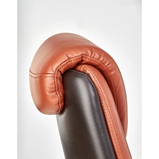 CALVANO Bürostuhl dunkelbraun / hellbraun