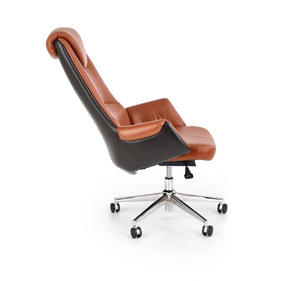 CALVANO Bürostuhl dunkelbraun / hellbraun
