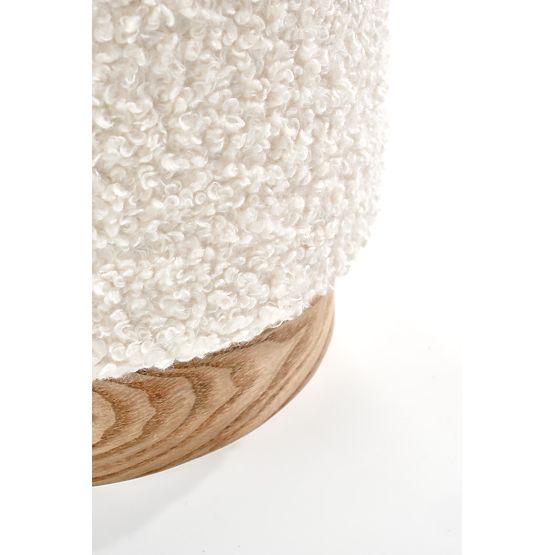 CANCUN Set aus 2 Poufs, Creme/Natur (1p=1Set)