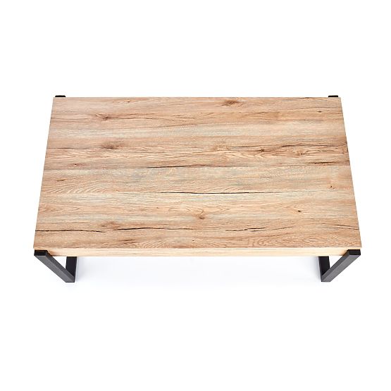 CAPRI Couchtisch Eiche San Remo / Schwarz (1p=1 Stk)