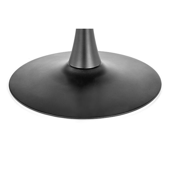 CARMELO runder Tisch, Platte - Nussbaum, Bein - schwarz (3p=1Stk)