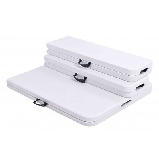 Catering-Set FETA WHITE Tisch + 2 Bänke
