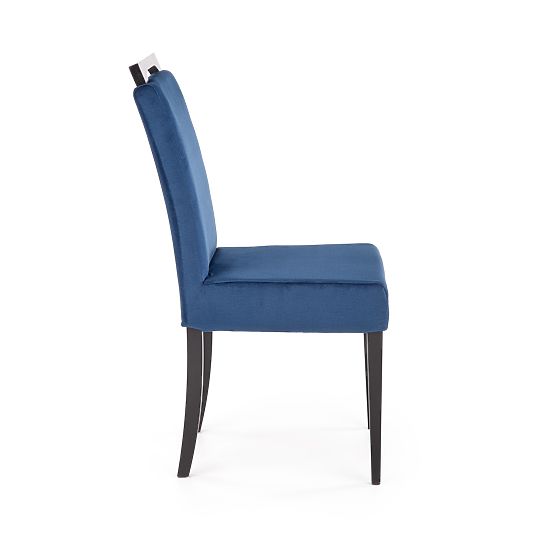 CLARION 2 Stühle schwarz / Bezug: MONOLITH 77 (dunkelblau) (1p=2Stk)