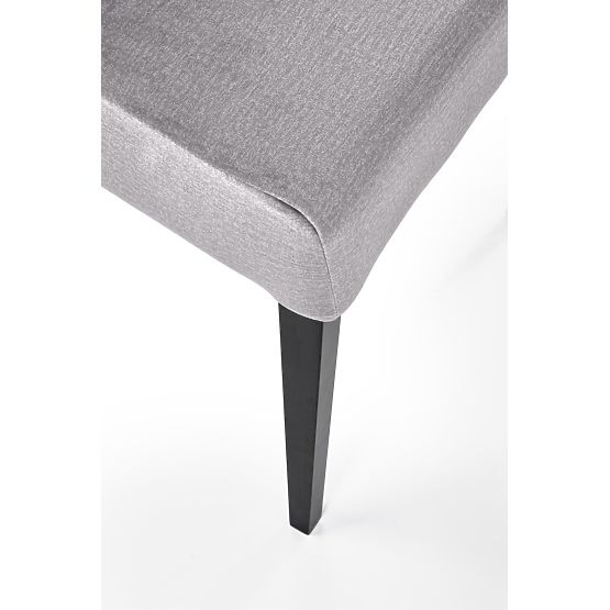 CLARION 2 Stühle schwarz / Bezug: MONOLITH 85 (Asche) (1p=2Stk)