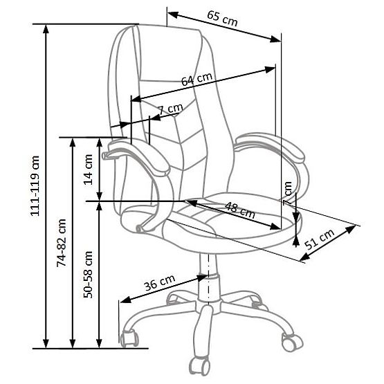 CODY brauner Bürostuhl