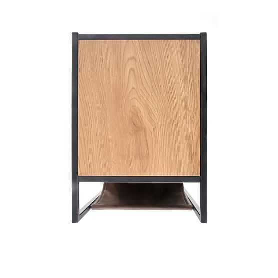 COMPACT Konferenztisch Eiche Gold/Schwarz (1p=1Stk)