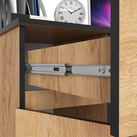 COMPUTERTISCH PIKSEL PK EICHE CRAFT - LINKS